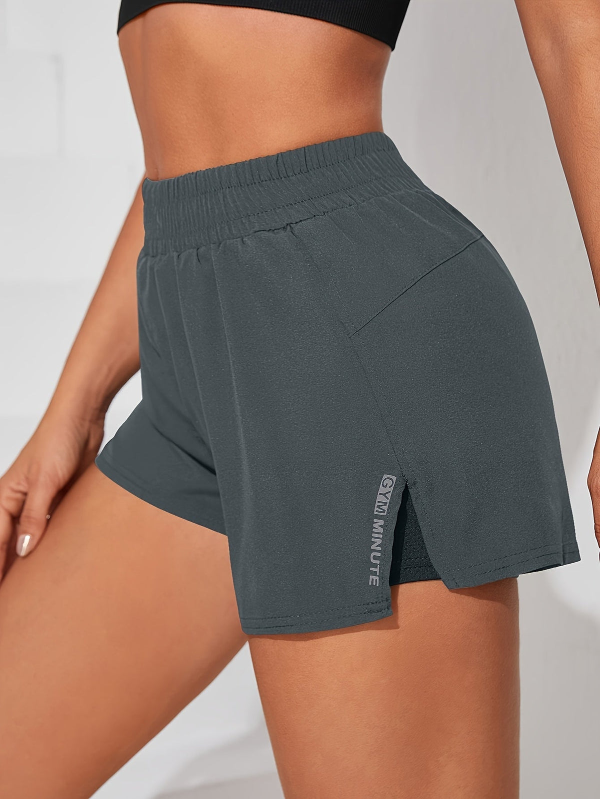 Short de yoga pour femme avec poche – Short de sport décontracté, extensible et opaque pour l'entraînement, la gym, la course à pied, printemps, été, automne