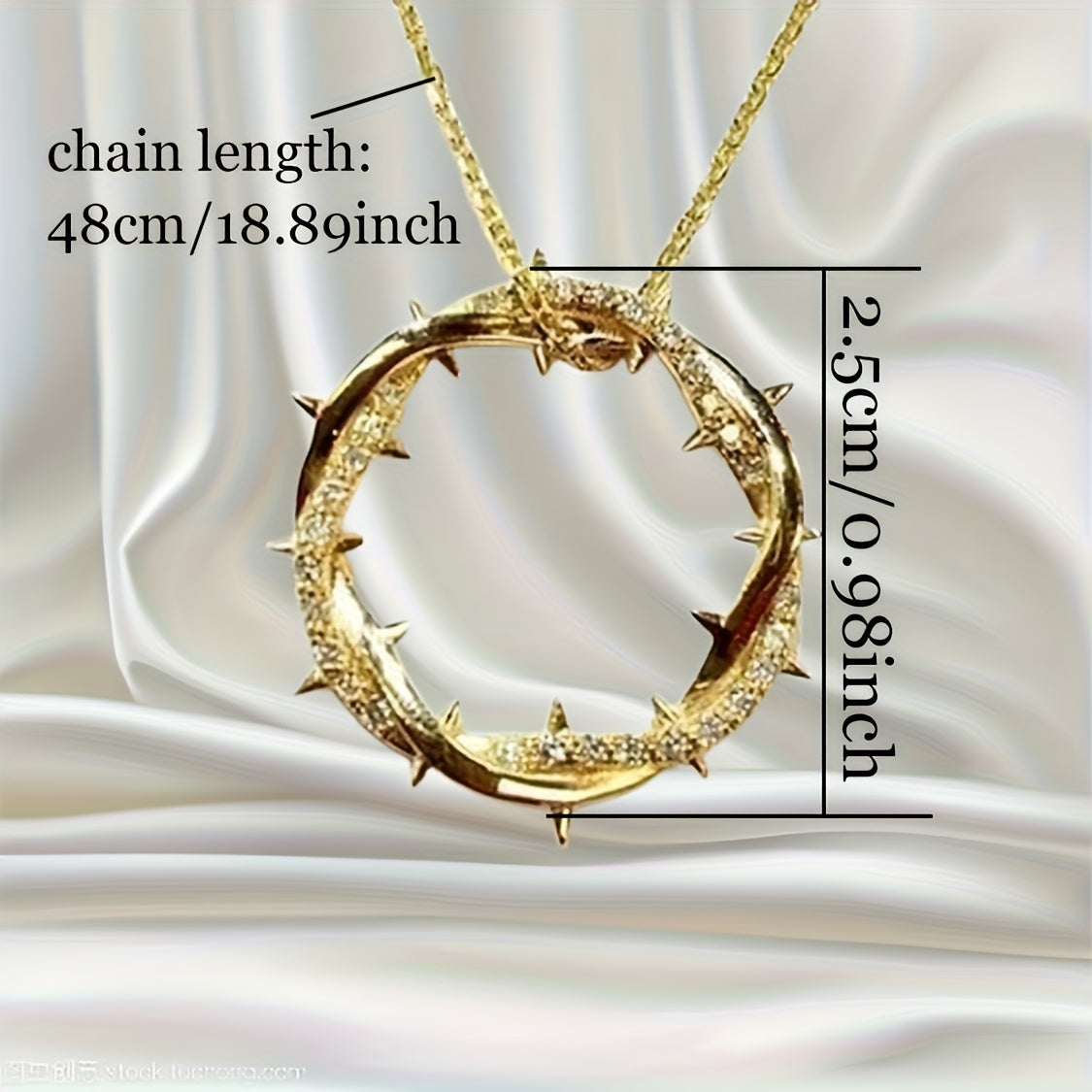 Pendentif bague « épine » en argent sterling 925 avec moissanite de 1 carat – Collier à breloque en pierre précieuse étincelante style vintage pour le quotidien et les fêtes, boîte-cadeau incluse, parfait pour la Saint-Valentin et les fêtes