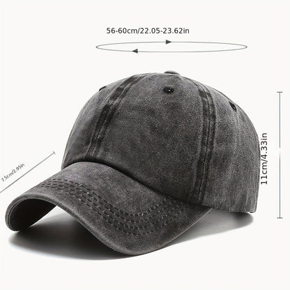 Lot de 3 casquettes rétro délavées style « dad hat » – Casquette de baseball unisexe réglable avec boucle, style vintage décontracté pour hommes et femmes, couleurs neutres, casquette durable pour le quotidien