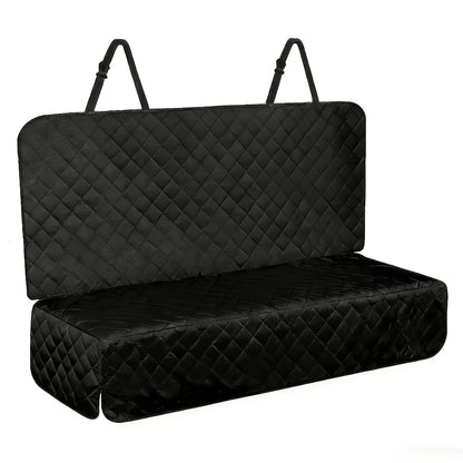 Housse de siège auto pour chien pour siège arrière – Imperméable, antidérapante et anti-rayures, protège-siège lavable compatible avec accoudoir, convient à la plupart des voitures, SUV et camions, motif fleurs et crânes noir