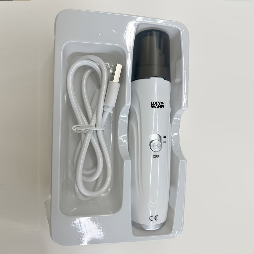 Lime à ongles électrique pour chiens et chats – Ponceuse à griffes silencieuse rechargeable par USB avec 2 vitesses et 3 tailles d'ouverture, outil de soin sécurisé à faible niveau sonore