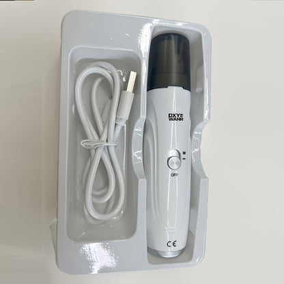 Lime à ongles électrique pour chiens et chats – Ponceuse à griffes silencieuse rechargeable par USB avec 2 vitesses et 3 tailles d'ouverture, outil de soin sécurisé à faible niveau sonore