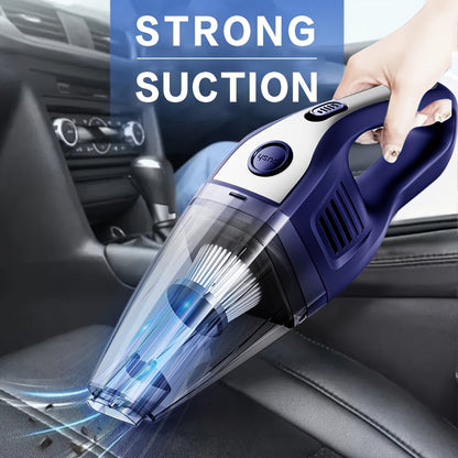 Aspirateur à main rechargeable sans fil – Aspiration puissante de 6 kPa, 40 dB silencieux, mini aspirateur portable pour poils d'animaux, voiture, clavier, nettoyage de bureau et maison avec suceur plat