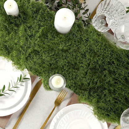 Rouleau de tapis de mousse artificielle 50x200 cm – Faux gazon pour mur, jardin, mariage, toit et décoration intérieure/extérieure, découpable et facile à entretenir
