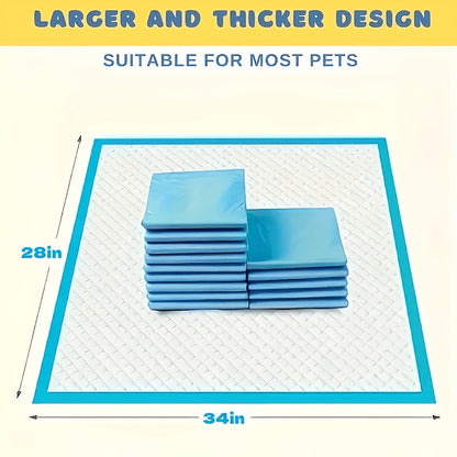 Alèses pour chiens XXXL épaissies – Tapis d'apprentissage pour chiots ultra-absorbants à 6 couches, anti-fuites et anti-odeurs pour grands chiens, conception lestée résistante aux déchirures pour chambre et panier pour chien