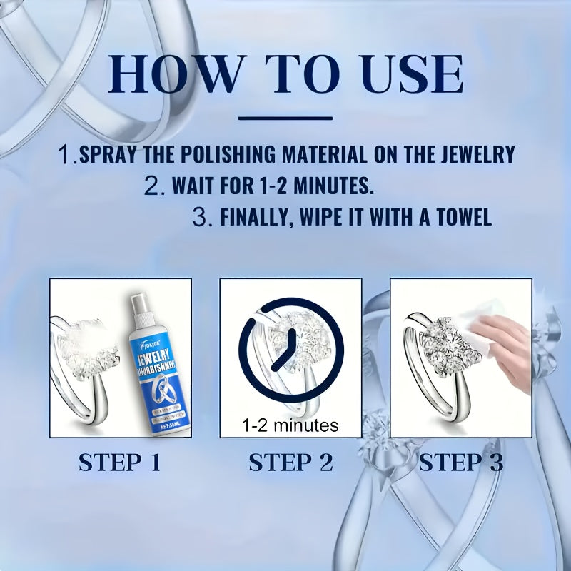 Nettoyant et lustrant pour bijoux 53 g avec éponge – Redonne de l'éclat aux bracelets, colliers, bagues en or et en argent ainsi qu'à toutes les surfaces métalliques – Nettoyant éclaircissant et poli pour métaux