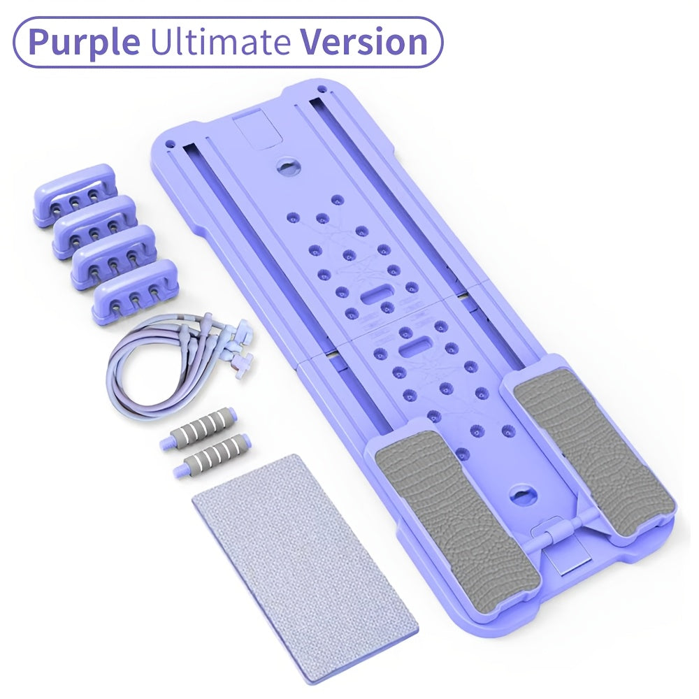 Planche de Pilates Reformer portable 9-en-1 pour salle de sport à domicile – Appareil multifonction pour abdominaux et pompes, entraîneur complet du corps, équipement de renforcement musculaire, cadeau idéal pour elle et lui
