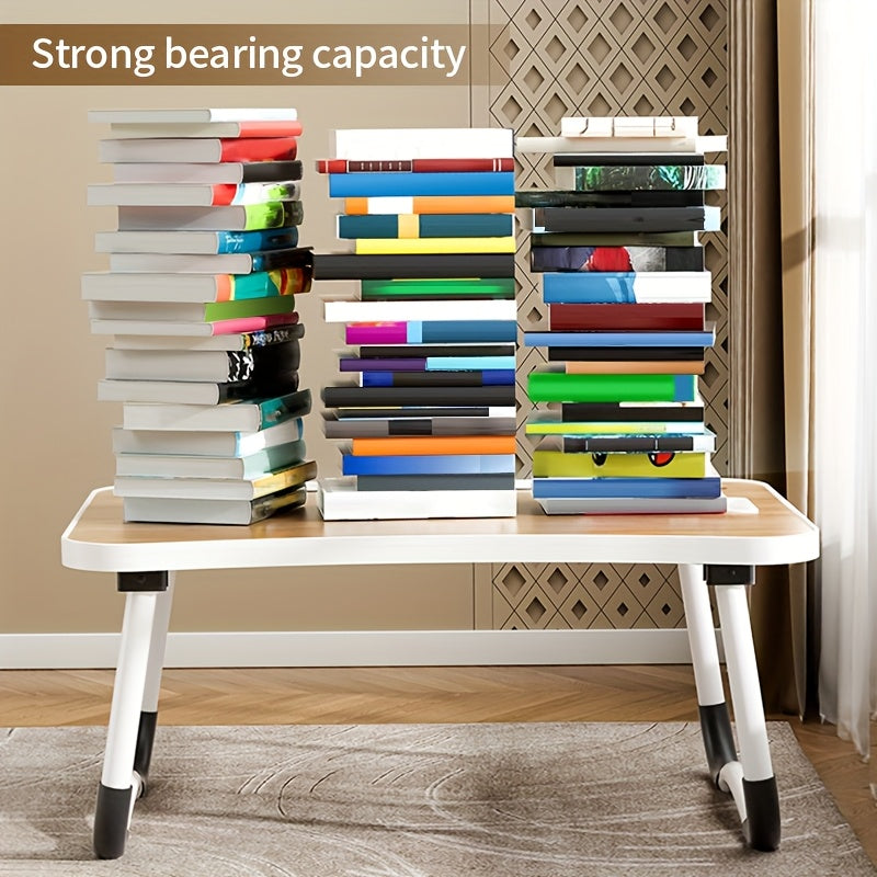Table plateau pliable pour ordinateur portable, support de lit portable pour manger, lire ou écrire sur un lit, un canapé ou au sol – Robuste et léger