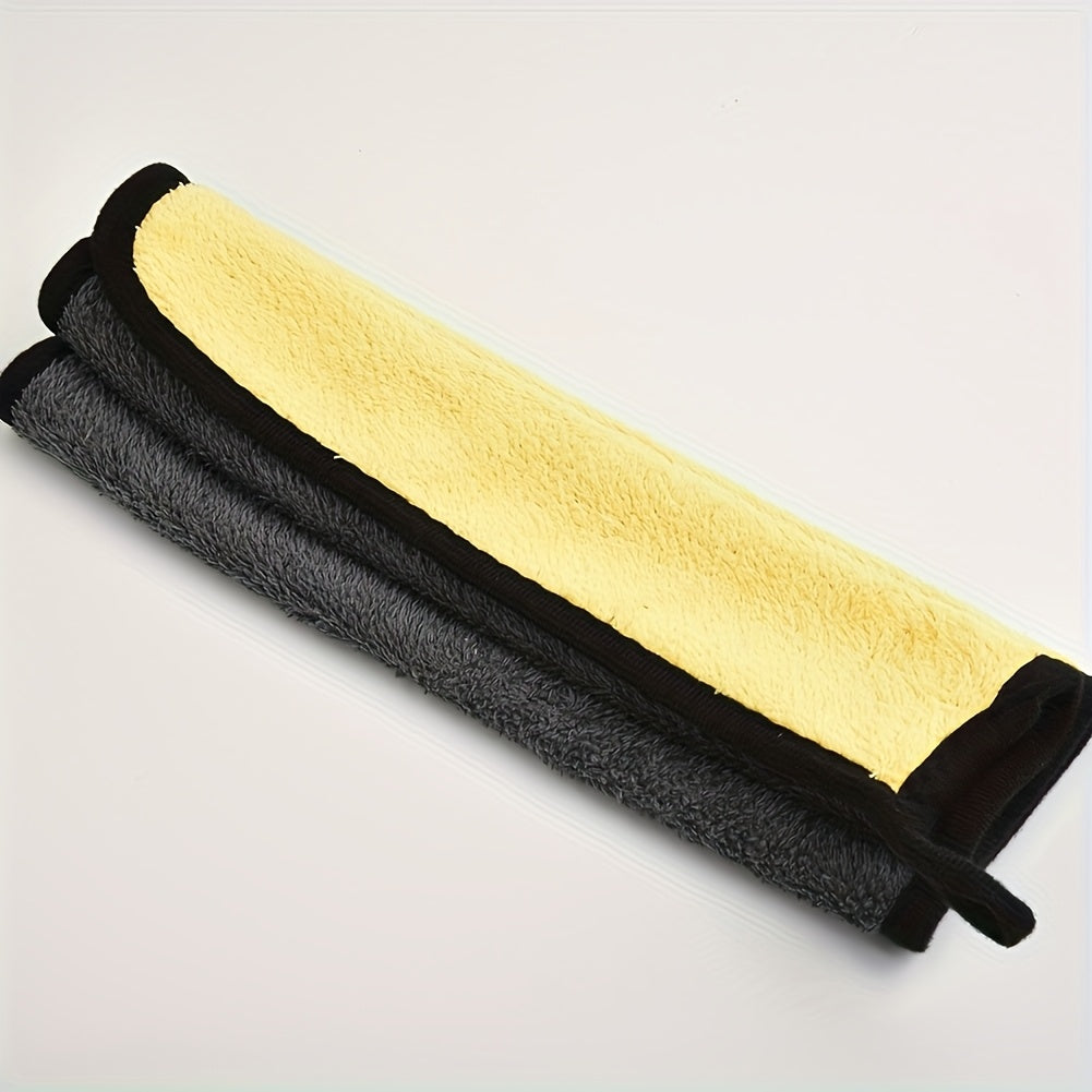10 serviettes de nettoyage en microfibre pour voiture – Super absorbantes, non pelucheuses, sans traces, chiffons de séchage pour carrosserie, intérieur, vitres et entretien ménager