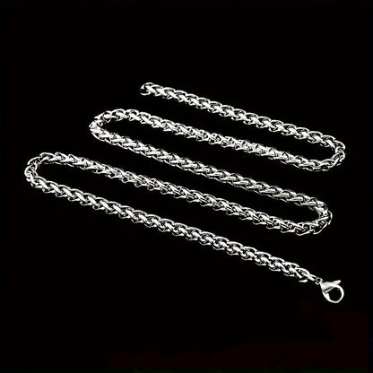 Ensemble de 8 colliers en acier inoxydable pour homme – Chaîne cubaine et chaîne torsadée style hip-hop, chaînes tendance et durables pour homme, cadeau idéal pour petit ami, fils, fête des pères et anniversaire