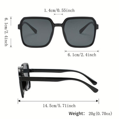 14 Pcs Women's Square Glasses Set – Chic Tinted Lenses, Minimalist Plastic Frames, Fashion Eyewear for Parties, Festivals & Everyday Style, European American Trendy Design
