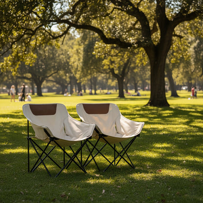 Ensemble de 2, 3 ou 5 chaises lune pliantes portables et table avec sac de rangement pour plage, camping, pêche, barbecue en famille, pique-nique, randonnée, cour, noir et blanc