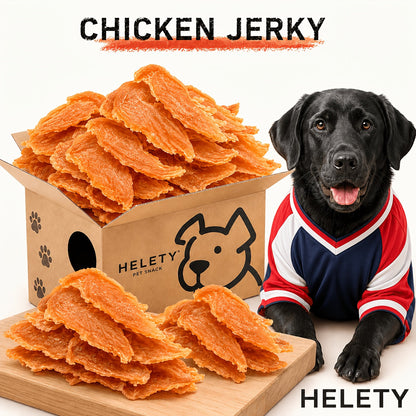 Friandises pour chiens au poulet séché - Vrai poulet séché pour chiens, riche en protéines et facile à digérer, collation saine et durable pour l'éducation des chiots et chiens adultes de toutes tailles.