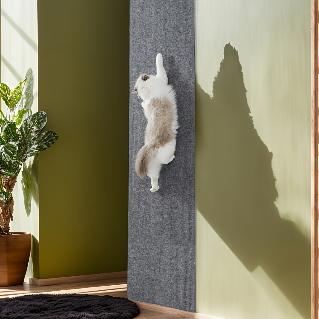 Griffoir mural autocollant pour chat - Protection de meubles amovible pour murs, canapés et chaises, panneau à griffer moderne en sisal, facile à installer, 6 couleurs (40 cm x 100 cm)