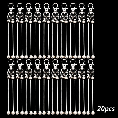 Kit de fabrication de 20 porte-clés à perler pour femme – Porte-clés DIY à double barre vierge avec fermoir mouspon pour pendentif de sac, mariage, fête, remise de diplôme, rentrée scolaire et coffret de loisirs créatifs pour cadeaux de fêtes