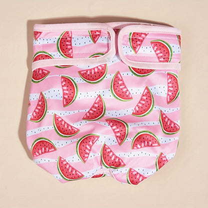 Dog Physiological Pants Washable - Female Dog Menstrual Underwear & Reusable Pet Diaper Panties, Breathable Comfortable Fit for Small Medium Large Dogs, Cute Patterns XS-XL, Dog Heat Cycle & Incontinence Solution