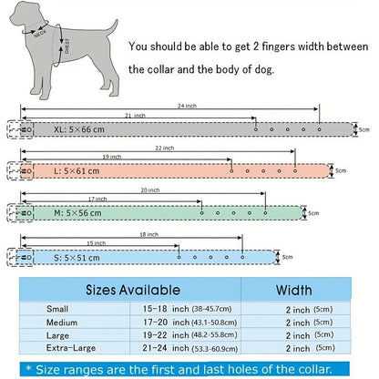 Ensemble collier et laisse pour chien à clous et rivets – Collier en cuir synthétique style punk rock pour dressage et promenade, ajustable et robuste avec boucle en métal pour petits, moyens et grands chiens