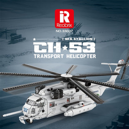 Kit de construction de modèle d'hélicoptère, jouet d'avion militaire de collection avancé pour adultes et adolescents 14+, ensemble d'assemblage de briques ABS, cadeau STEM pour décoration de maison ou de bureau