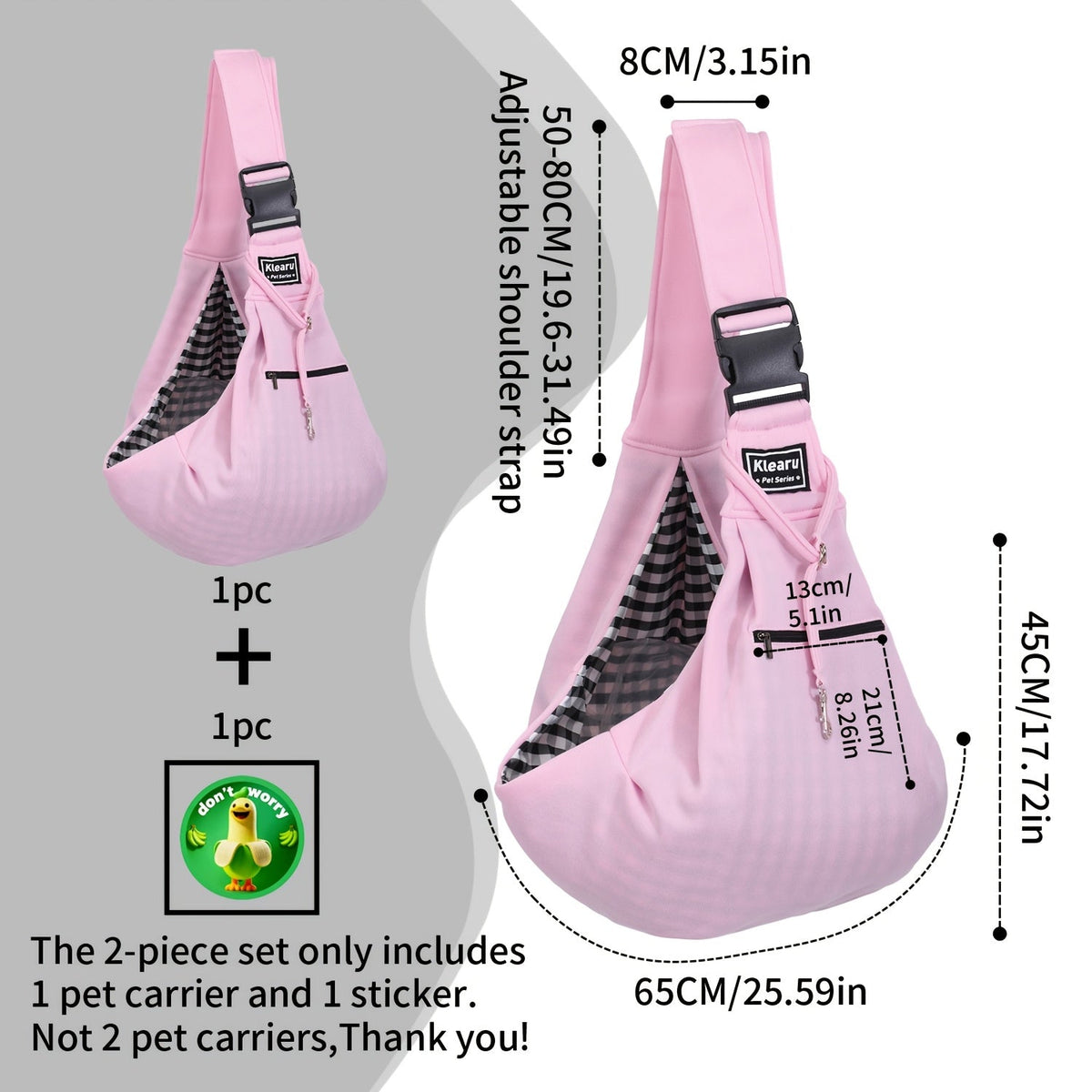 Sac de transport bandoulière et sac à dos pour petits et moyens chiens et chats - Transporteur pliable pour voyages en extérieur, respirant, sangle réglable, jusqu'à 7,5 kg, 12 couleurs, ensemble d'autocollants en bonus en option