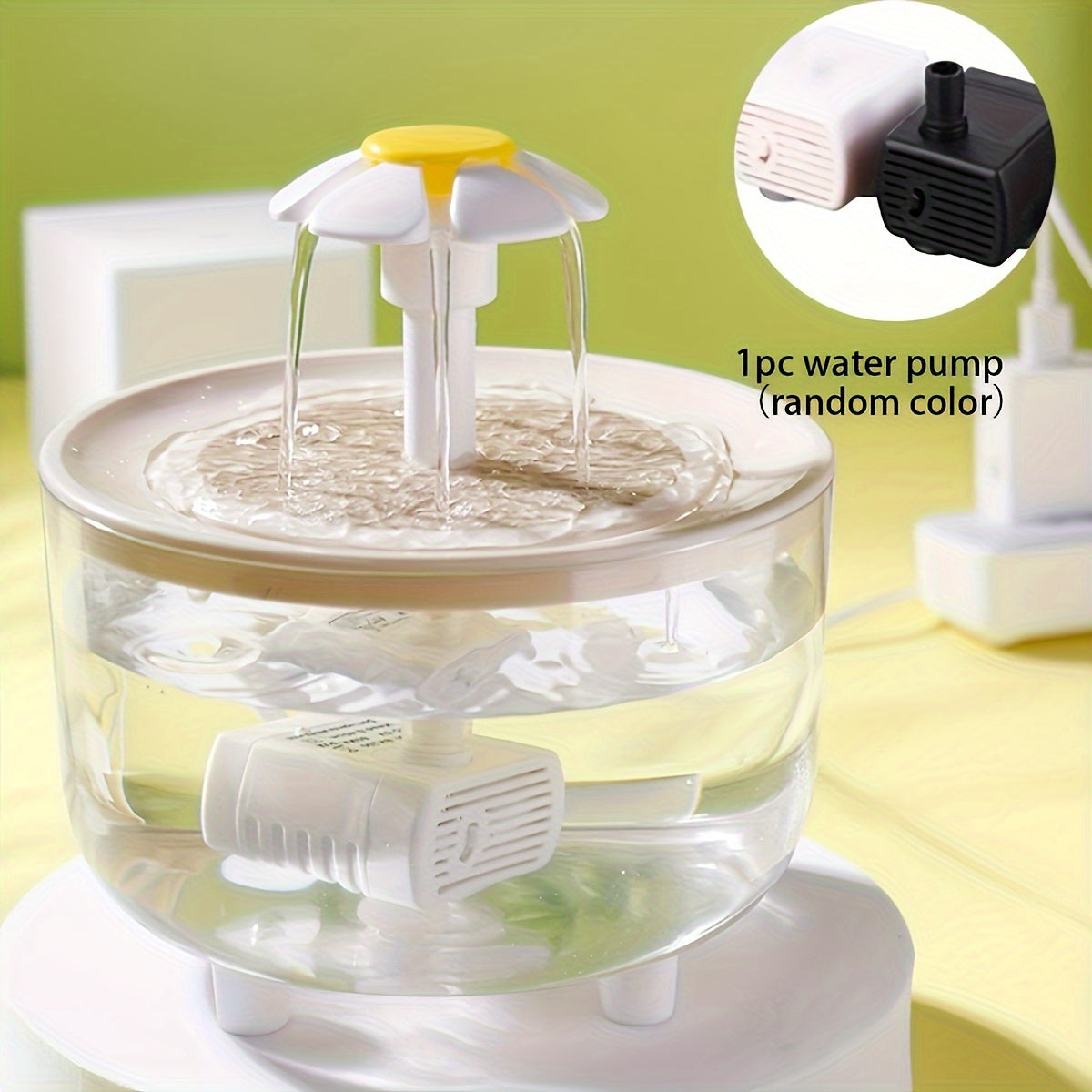 Fontaine à eau pour animaux 1,5 L, silencieuse, alimentée par USB, sans BPA - Fontaine automatique pour chats et petits animaux, facile à nettoyer, sans pile, distributeur d'eau filtrée fraîche en continu