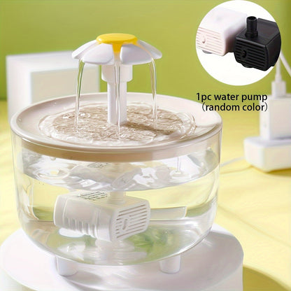 Fontaine à eau pour animaux 1,5 L, silencieuse, alimentée par USB, sans BPA - Fontaine automatique pour chats et petits animaux, facile à nettoyer, sans pile, distributeur d'eau filtrée fraîche en continu