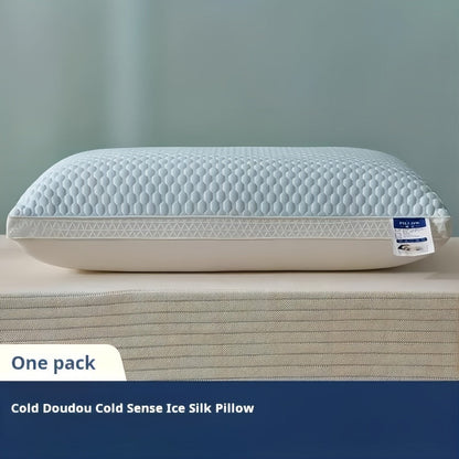 Lot de 2 oreillers rafraîchissants | Oreiller de sommeil doux de qualité hôtelière | Soutien cervical pour dormeurs sur le côté, le dos et le ventre | Oreiller confortable et respirant pour la maison, la chambre et le dortoir | Bleu, rose, gris, indigo