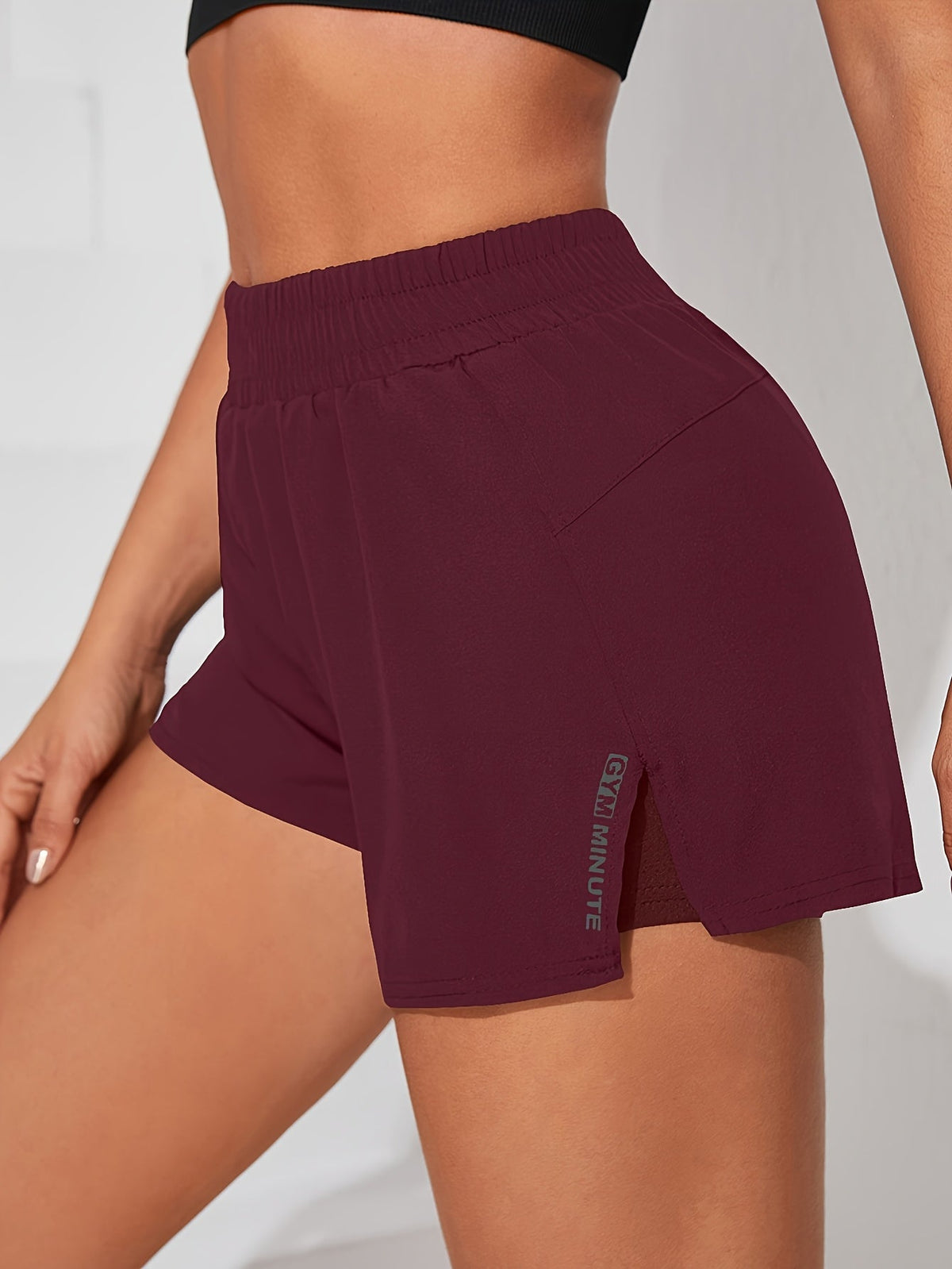Short de yoga pour femme avec poche – Short de sport décontracté, extensible et opaque pour l'entraînement, la gym, la course à pied, printemps, été, automne