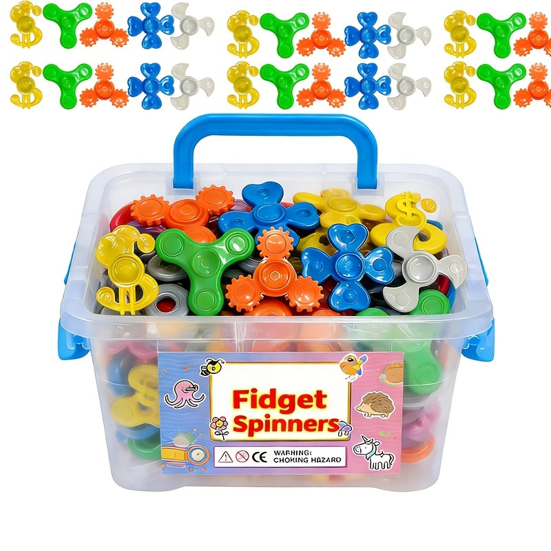 Lot de 30 mini fidget spinners, cadeaux d'invités en vrac, jouets rotatifs multicolores pour enfants, récompenses de classe, remplissage de sacs surprises, cadeaux d'anniversaire, d'Halloween et de Noël