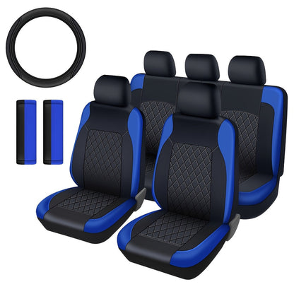 Housses de siège auto universelles en cuir synthétique, imperméables et matelassées, avec rembourrage en mousse, adaptées à toutes les saisons pour voitures, SUV et camions, gris, noir, rouge, bleu, lot de 1 ou 12 pièces