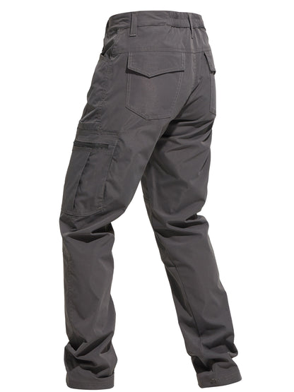Pantalon cargo de randonnée pour homme, multipoches, tactique, toutes saisons, léger, pour camping, pêche, cyclisme, gris foncé, kaki, tailles 30-42