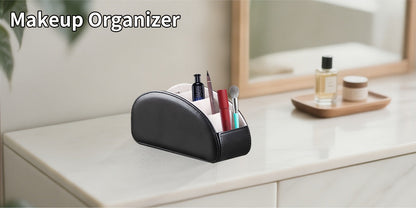 Organisateur de bureau avec 5 compartiments pour télécommandes – Boîte de rangement de chevet pour télécommandes TV, stylos, lunettes, fournitures de bureau et accessoires domestiques
