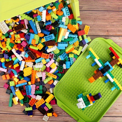 Lot de 500 briques de construction éducatives pour enfants, jeu de construction DIY à petites particules emboîtables, favorise la créativité et l'imagination, cadeau pour garçons et filles dès 3 ans (maternelle)
