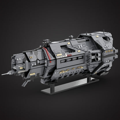 Ensemble de construction MOC de vaisseau spatial de science-fiction militaire de 5405 pièces – Design futuriste, micro-briques à ajustement précis, modèle d'exposition détaillé pour adultes et adolescents – Cadeau d'anniversaire, de Noël et de fête