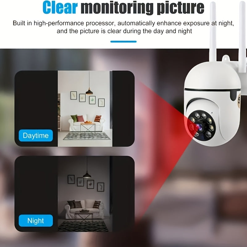 Lot de 6 caméras de sécurité WiFi Full HD 1080p avec rotation panoramique à 355°, vision nocturne, audio bidirectionnel et détection de mouvement – Caméra de sécurité intérieure sans fil, alimentée par USB, compatible avec smartphone
