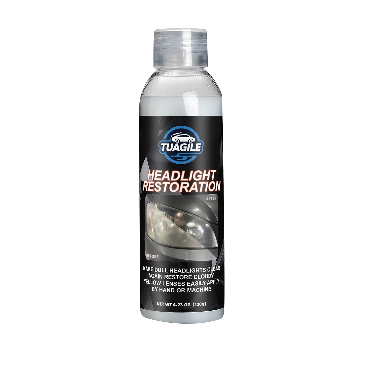 Spray de revêtement protecteur UV pour kit de restauration de phares – Formule chimique éliminant le jaunissement, l'oxydation et le voile, pour redonner aux phares ternis et opaques une clarté cristalline, pour tous les véhicules