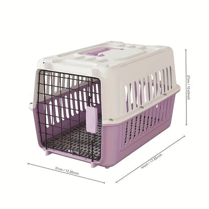 Caisse de transport pour animaux certifiée pour l'aviation – Approuvée IATA et FAA, transporteur portable pour chiens et chats, conforme aux normes des cabines aériennes, respirant, robuste, facile à assembler, caisse de voyage pour petits animaux.