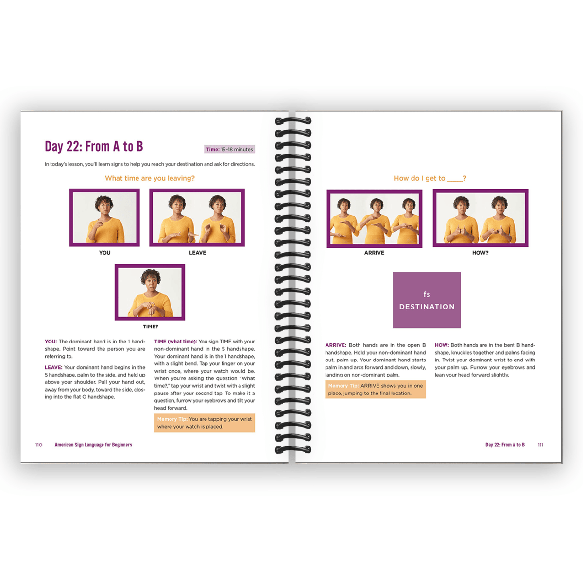 Livre de langue des signes américaine pour débutants à reliure spirale - Apprenez les bases de l'ASL en 30 jours avec photos, vocabulaire et guide de la culture sourde