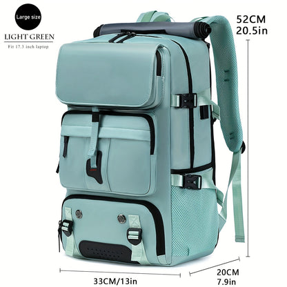 Large Laptop Backpack with Shoe Compartment – Multi-Functional Travel Backpack for Men & Women, Business, College & Carry-On Bag with USB Charging Port, Waterproof, Fits 15.6" Laptop