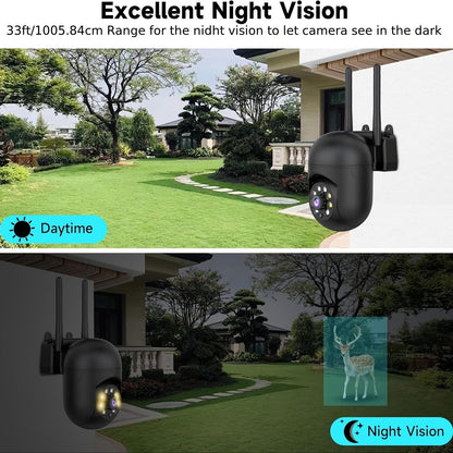 Caméra de sécurité intérieure, pack de 4, 3 MP, sans fil – stockage cloud, Wi-Fi double bande 2,4 G/5 G, détection de mouvement par IA, audio bidirectionnel et vision nocturne couleur pour système de surveillance domestique