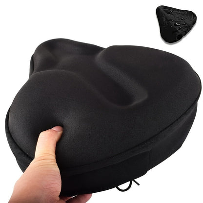 Housse de selle de vélo imperméable en silicone, ajustement universel 27 cm x 30 cm, protection rembourrée extra large pour VTT, vélo de route, vélo électrique et selle de moto