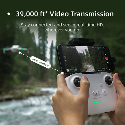Mini drone Skyrover S1 avec caméra 4K/60fps, capteur Sony 1/2" 48MP – Nacelle 3 axes, transmission 12 km, 120 min de vol (3 batteries), suivi automatique, retour au point de départ intelligent, moins de 249 g – Kit combo S1