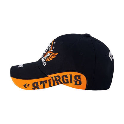 Casquette de baseball brodée Sturgis 2026 – Souvenir du 86e rassemblement de motards avec broderie 3D, coupe ajustable, cadeau idéal pour motards hommes et femmes