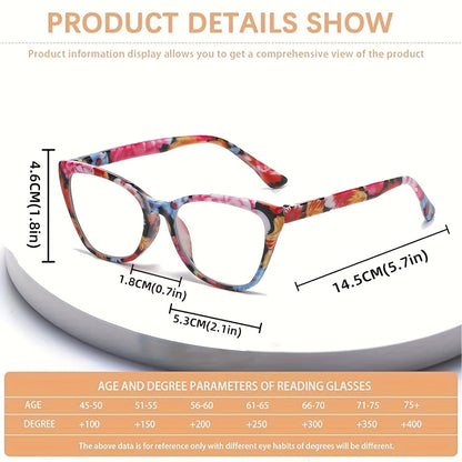 Lot de 6 lunettes de lecture anti-lumière bleue pour hommes et femmes – Charnières à ressort, verres sans correction pour hypermétropes, puissances de +0,0 à +4,0, lunettes élégantes pour ordinateur et téléphone, lot économique en gros