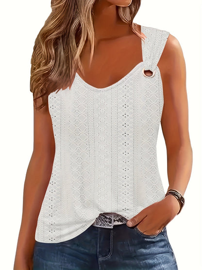 Débardeur sans manches à col en V pour femme – Haut d'été décontracté, ample et confortable, t-shirt léger tendance pour femme, 5 couleurs, tailles S-XL, tenue décontractée au quotidien