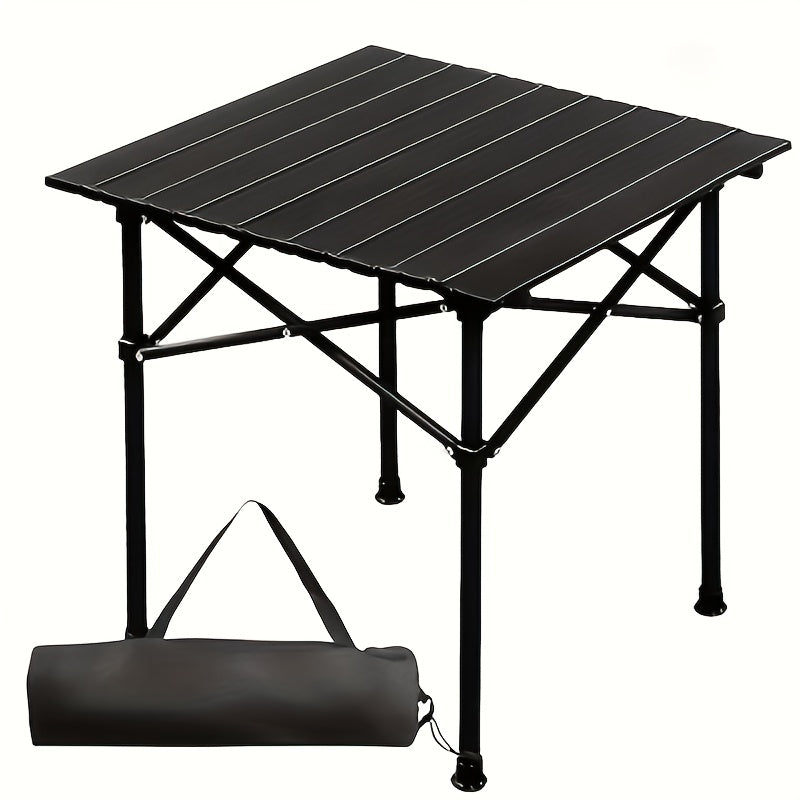 Grande table pliante portable avec sac de rangement - Table de jardin, pique-nique ou camping en extérieur, légère et facile à installer pour les voyages en voiture et excursions.