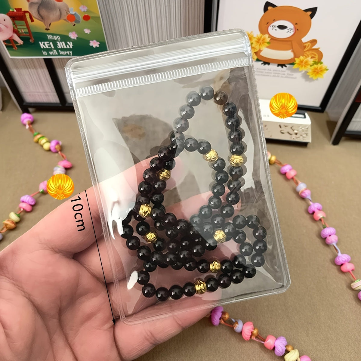 Sachets à bijoux refermables transparents, 100 pièces, pochettes zippées antioxydantes, sacs de rangement auto-adhésifs 7x10 cm pour organisation de bijoux, durables, réutilisables et protecteurs