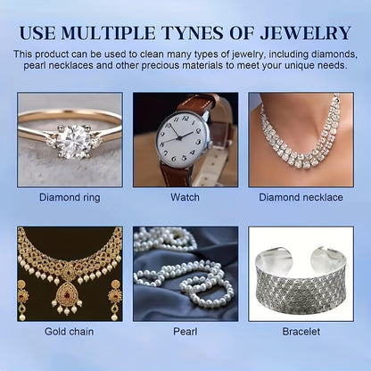 Nettoyant et lustrant pour bijoux 53 g avec éponge – Redonne de l'éclat aux bracelets, colliers, bagues en or et en argent ainsi qu'à toutes les surfaces métalliques – Nettoyant éclaircissant et poli pour métaux