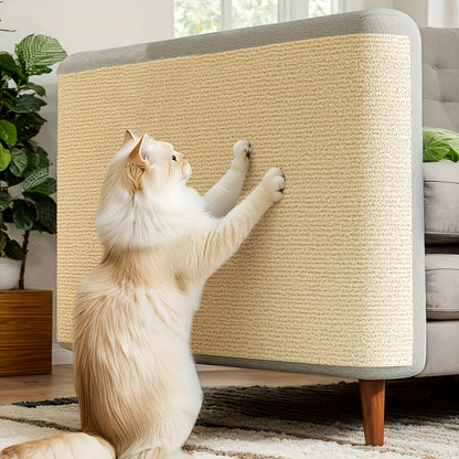Griffoir mural autocollant pour chat - Protection de meubles amovible pour murs, canapés et chaises, panneau à griffer moderne en sisal, facile à installer, 6 couleurs (40 cm x 100 cm)