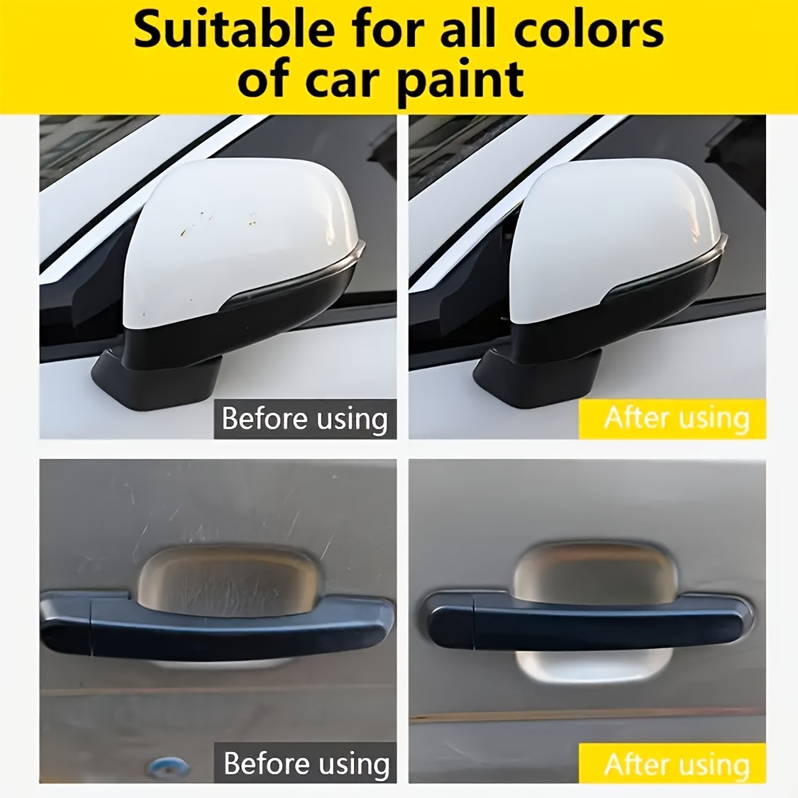 Pâte efface-rayures pour voiture – Kit professionnel de réparation de vernis pour imperfections de surface, tourbillons et rayures légères, kit d'entretien automobile de 150 ml pour la restauration de la peinture extérieure