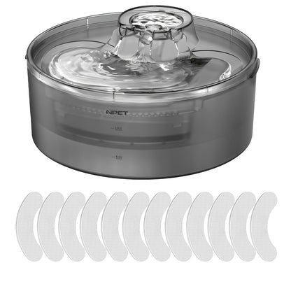 Fontaine à eau automatique pour chien, distributeur d'eau pour animaux de compagnie grande capacité de 4,9 litres avec protection anti-éclaboussures, kit de nettoyage et USB basse tension pour chiens, chats et foyers multi-animaux